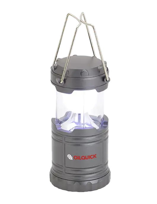 Gunmetal Mini Retro Lantern w/OilQuick Logo