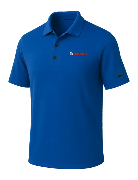 NIKE Dark Royal Dri-Fit Micro Pique Polo w/OilQuick Logo