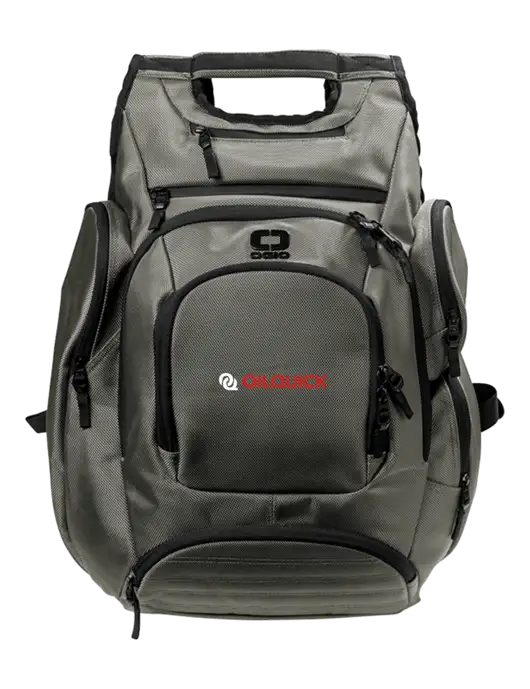 OGIO Medium Grey Metro Ballistic Laptop Backpack w/OilQuick Logo