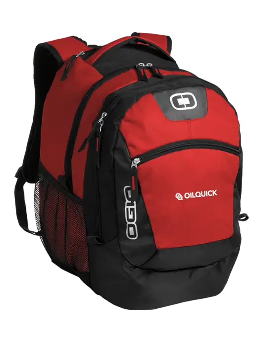 OGIO Red Rogue Pack
 w/OilQuick Logo