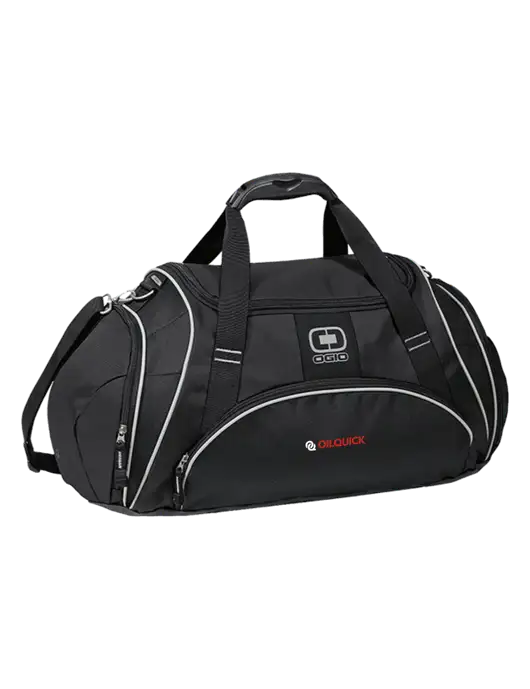 OGIO Black Crunch Duffel
 w/OilQuick Logo