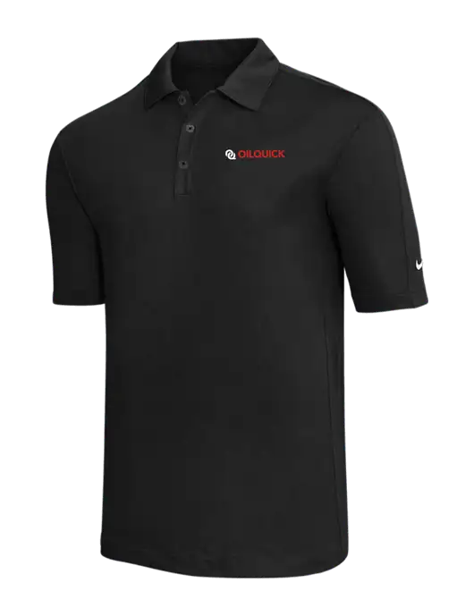 Nike Black Tech Sport Dri-FIT Polo w/OilQuick Logo