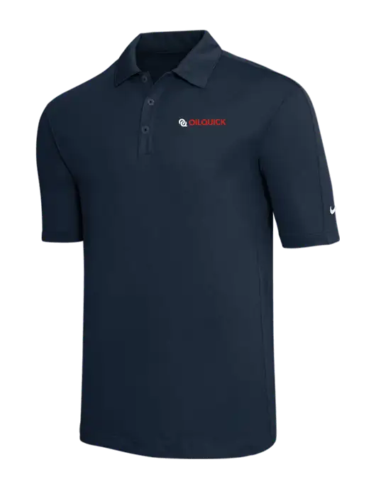 Nike Navy Tech Sport Dri-FIT Polo w/OilQuick Logo