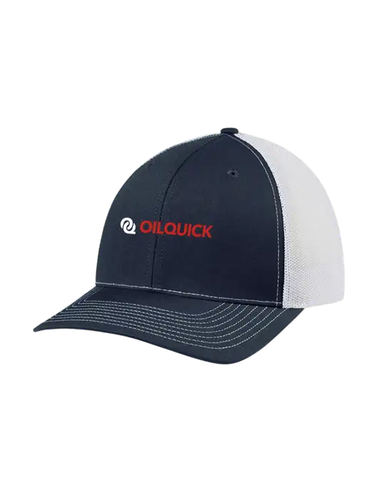Richardson Adjustable Snapback Original 112 Trucker Cap Navy w/White Mesh w/OilQuick Logo