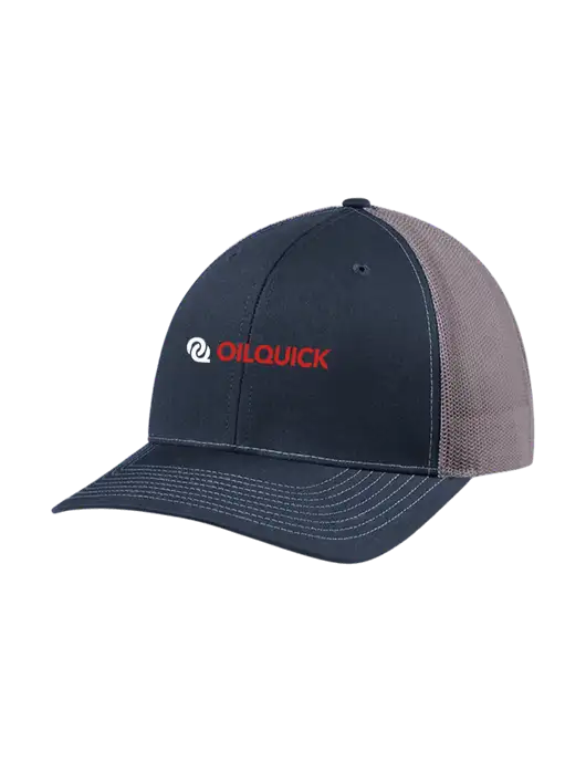 Richardson Adjustable Snapback Original 112 Trucker Cap Navy w/Charcoal Mesh w/OilQuick Logo