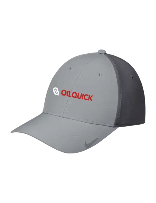 Nike Light Grey/Dark Grey Dri-FIT Legacy Cap w/OilQuick Logo