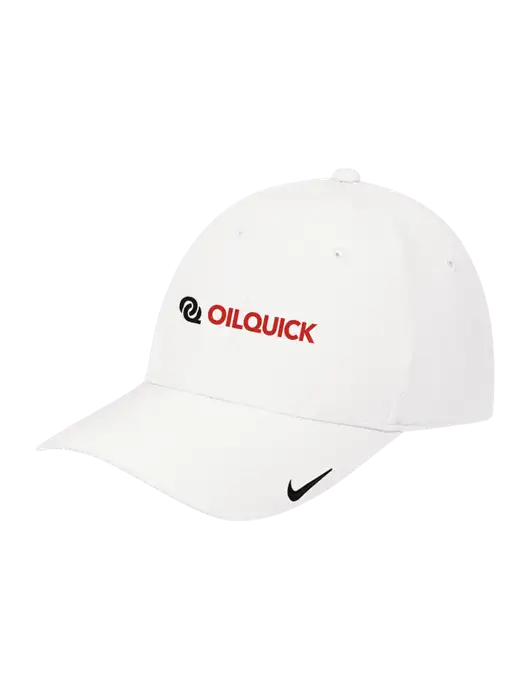 Nike White Dri-FIT Legacy Cap w/OilQuick Logo
