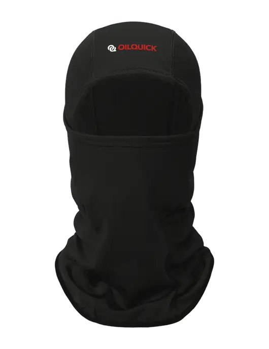 Black CornerStone Smooth Fleece Face Mask w/OilQuick Logo