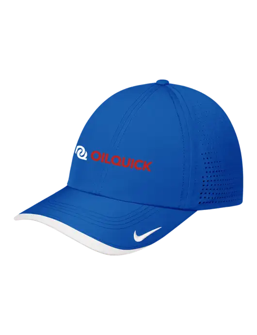 Nike Royal/White Dri-FIT Perforated Performance Cap w/OilQuick Logo