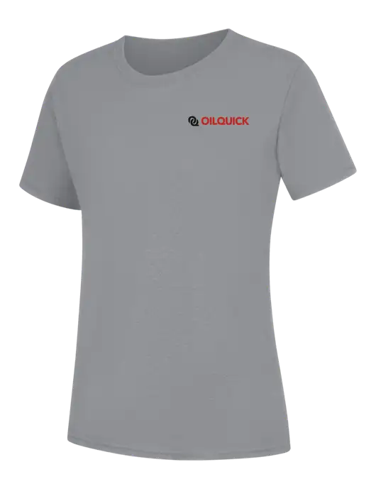 Womens Light Grey Heather Core Blend Tee w/OilQuick Logo