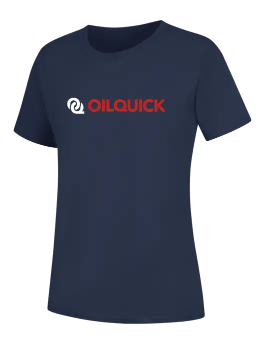 Womens Navy Core Blend Tee w/OilQuick Logo