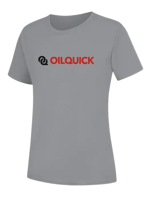 Womens Light Grey Heather Core Blend Tee w/OilQuick Logo