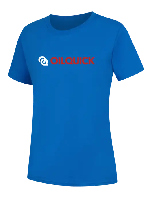 Womens Royal Blue Core Blend Tee w/OilQuick Logo
