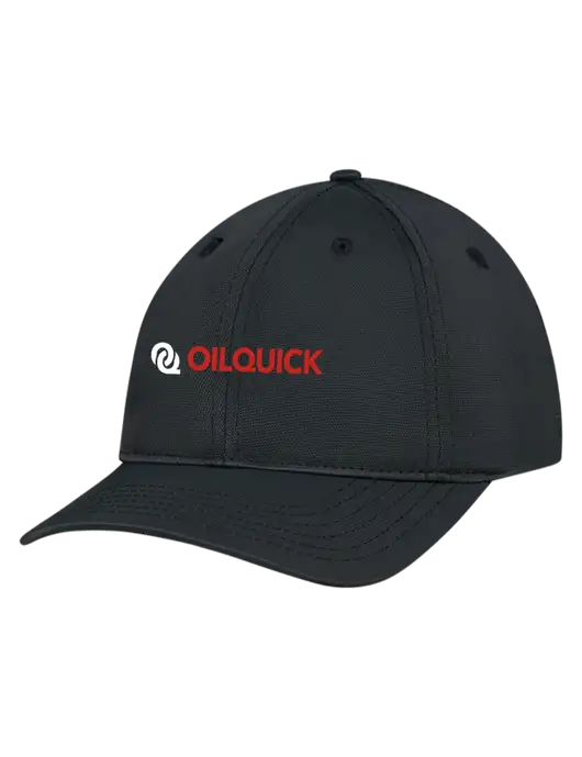 Black Nylon Twill Performance Cap w/OilQuick Logo