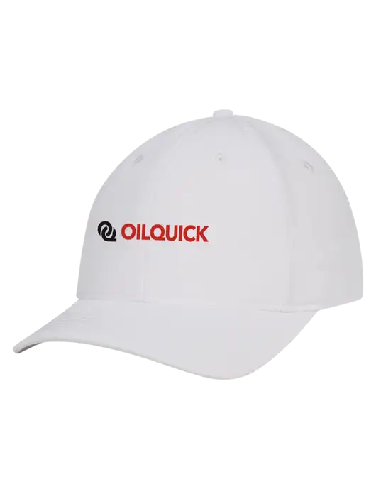 White Nylon Twill Performance Cap w/OilQuick Logo