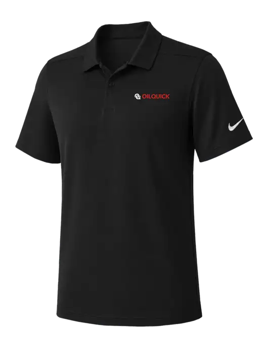 Nike Black Dry Essential Solid Polo w/OilQuick Logo