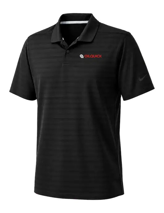 Nike Black Dri-FIT Vapor Jacquard Polo w/OilQuick Logo