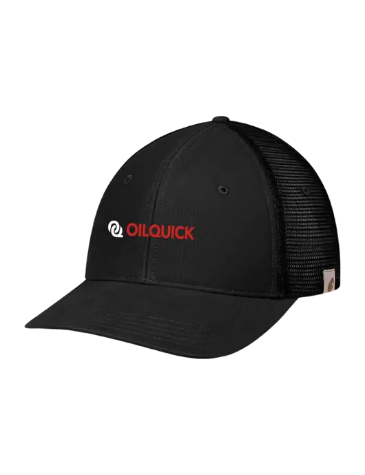 Carhartt Black Canvas Trucker Cap w/OilQuick Logo