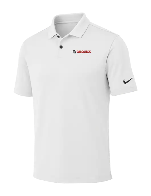 Nike White Dri-FIT Vapor Polo w/OilQuick Logo