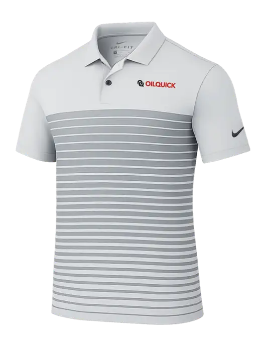 Nike Light Grey Dri-FIT Vapor Block Polo w/OilQuick Logo