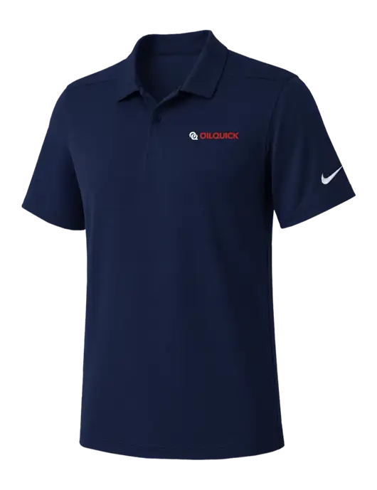 Nike Navy Dry Essential Solid Polo w/OilQuick Logo