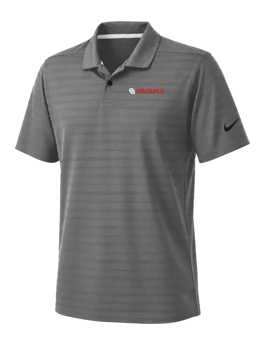 Nike Dark Medium Grey Dri-FIT Vapor Jacquard Polo w/OilQuick Logo