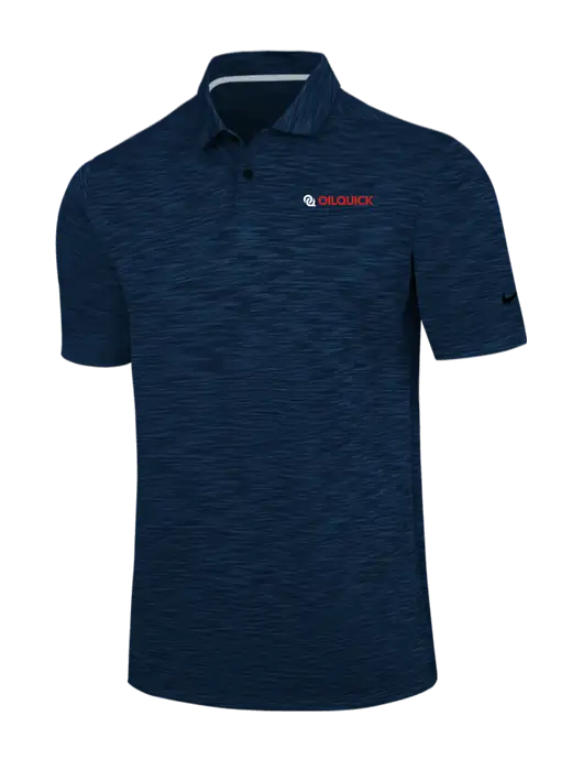 Nike Navy Dri-FIT Vapor Space Dyed Polo w/OilQuick Logo