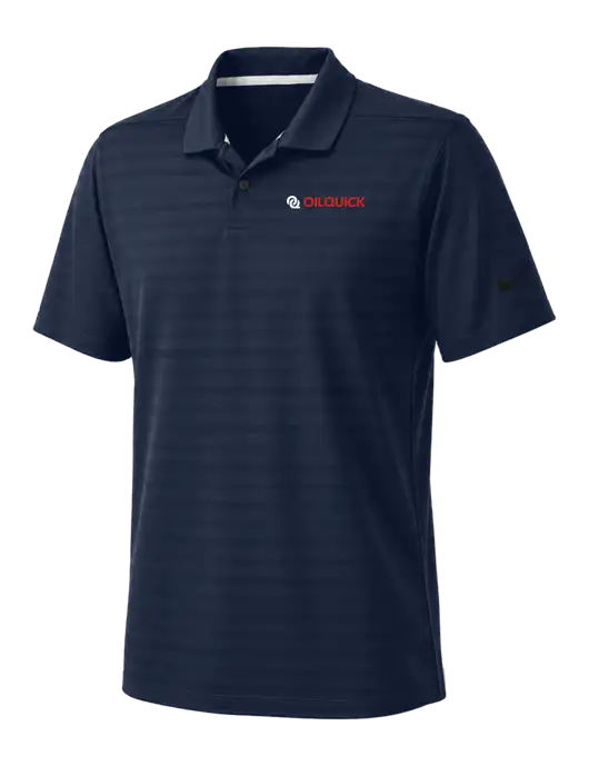 Nike Navy Dri-FIT Vapor Jacquard Polo w/OilQuick Logo