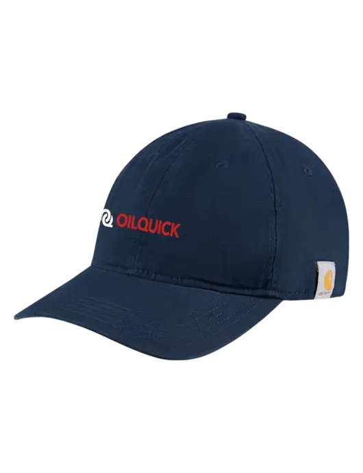 Carhartt Navy Cotton Canvas Cap w/OilQuick Logo