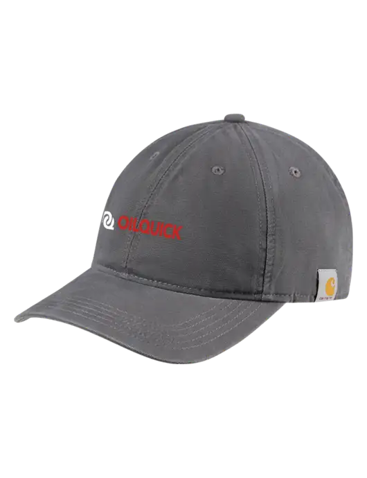 Carhartt Dark Grey Cotton Canvas Cap w/OilQuick Logo