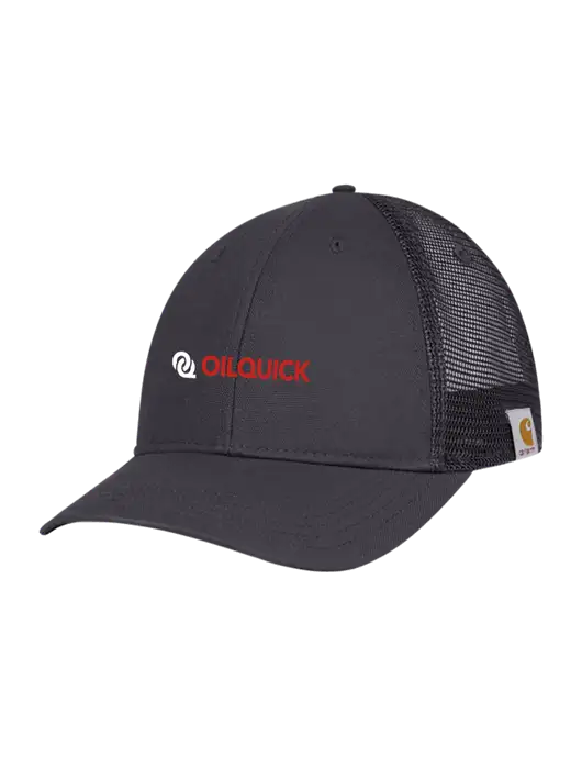 Carhartt Dark Grey Canvas Trucker Cap w/OilQuick Logo