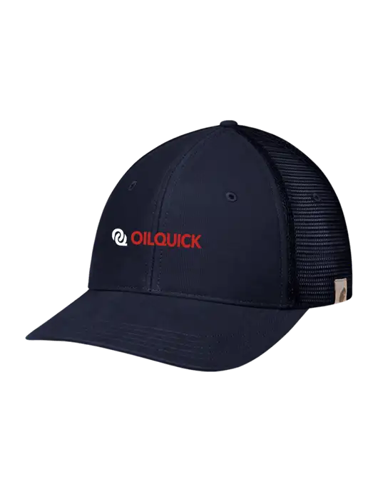 Carhartt Navy Canvas Trucker Cap w/OilQuick Logo