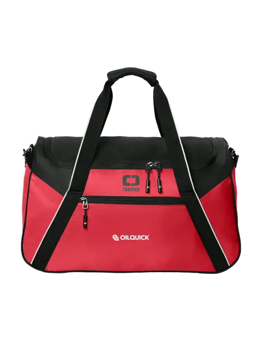 OGIO Red/Black Inception Duffel w/OilQuick Logo