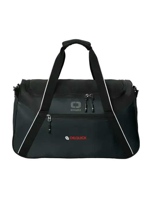 OGIO Black Inception Duffel w/OilQuick Logo