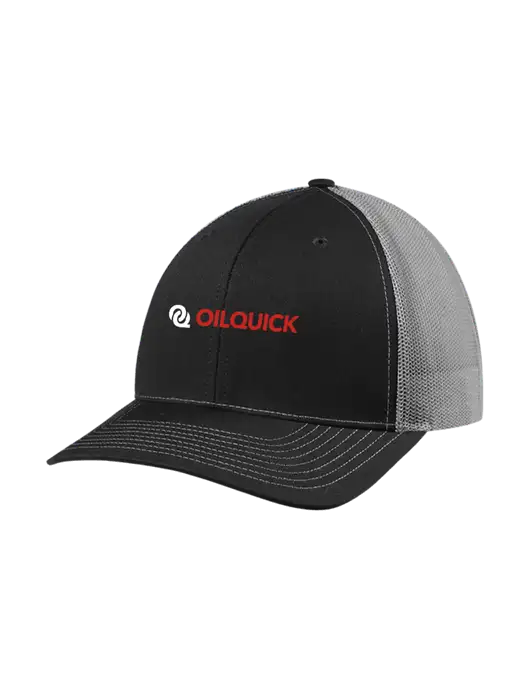 Richardson Adjustable Snapback Original 112 Trucker Cap Black w/Charcoal Mesh w/OilQuick Logo