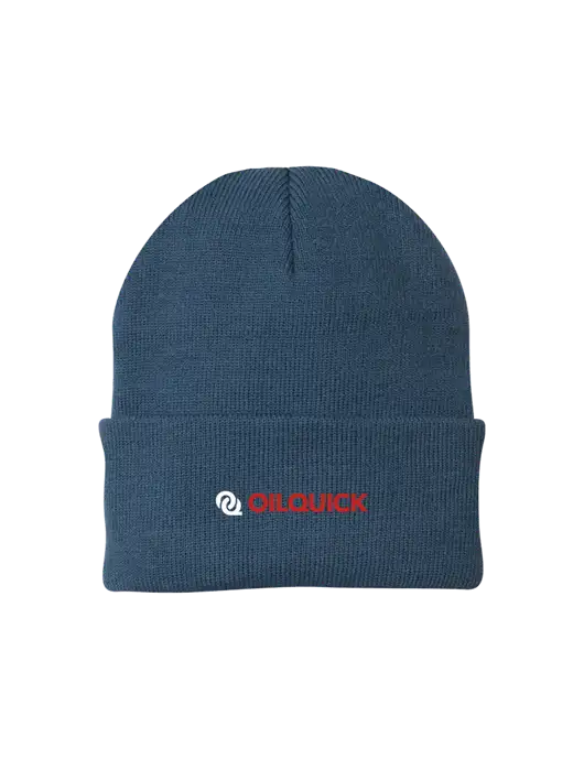 Dark Slate Knit Cap w/OilQuick Logo