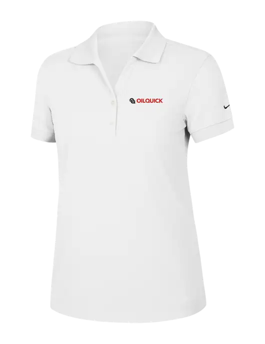 Nike Womens Dri-FIT Classic White Polo w/OilQuick Logo