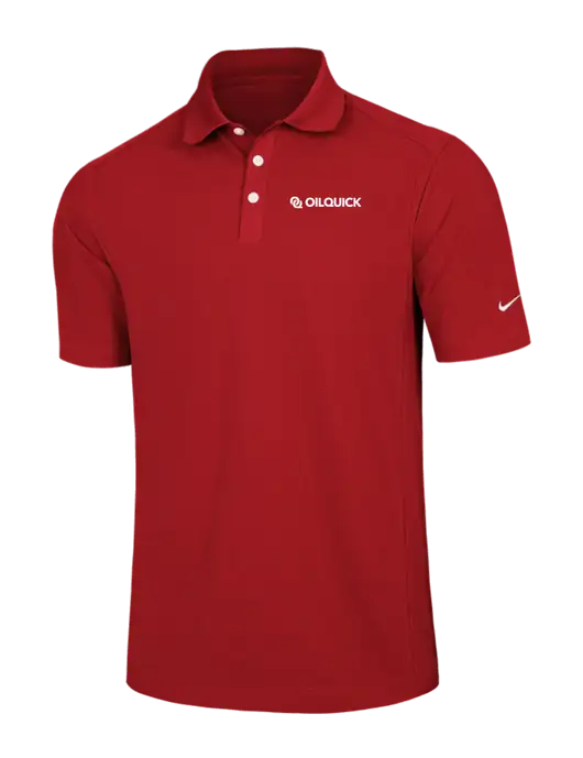 Nike Red Dri-FIT Classic Polo w/OilQuick Logo