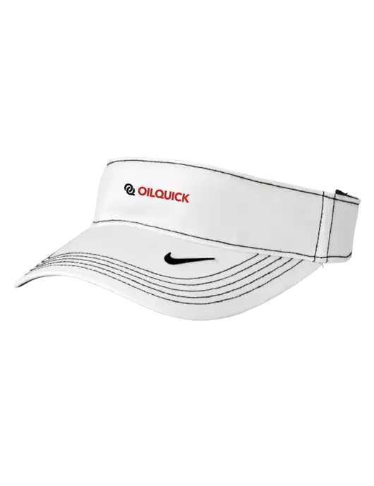 Nike White Dri-FIT Ace Visor w/OilQuick Logo