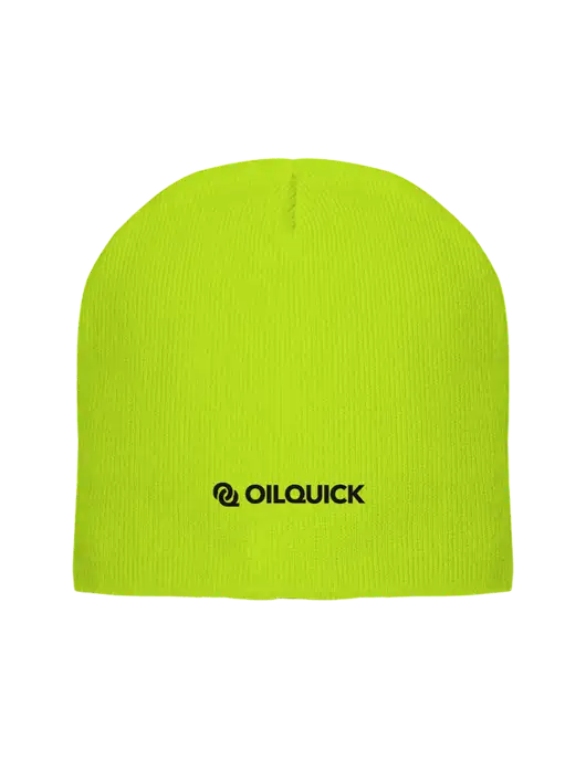Safety Yellow Element Knit Beanie w/OilQuick Logo