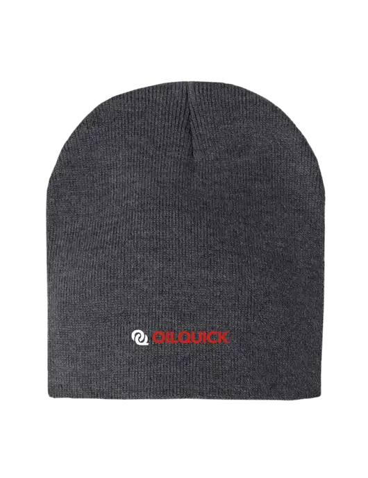 Charcoal Heather Element Knit Beanie w/OilQuick Logo