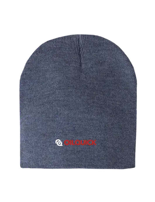 Navy Heather Element Knit Beanie w/OilQuick Logo
