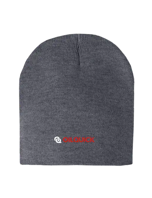 Dark Grey Heather Element Knit Beanie w/OilQuick Logo
