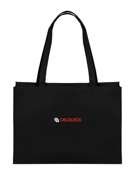 Eco Reusable Black Tote w/OilQuick Logo