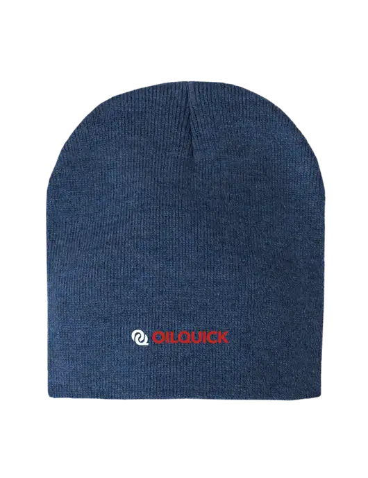Dark Royal Heather Element Knit Beanie w/OilQuick Logo