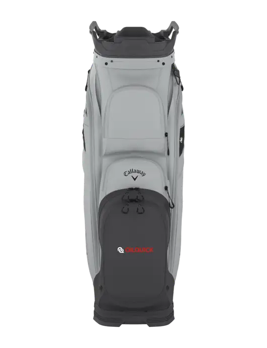Callaway Org 14 Light Grey Cart Golf Bag  w/OilQuick Logo