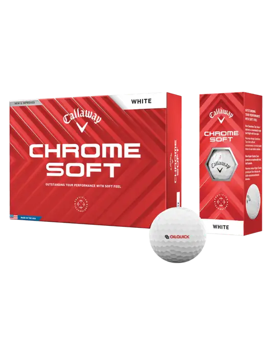 Callaway Chrome Soft Golf Balls 12/pk w/OilQuick Logo
