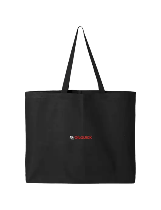 Sturdy Canvas Black Tote w/OilQuick Logo