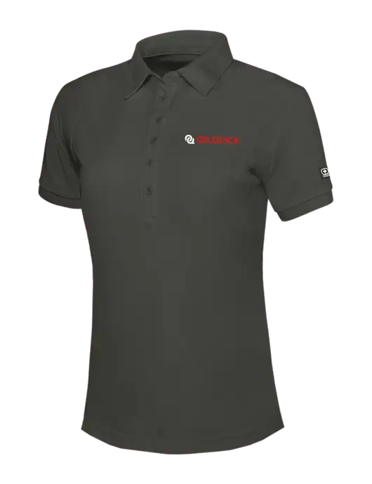 OGIO Womens Dark Grey Jewel Polo w/OilQuick Logo