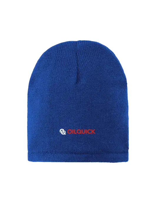 Dark Royal Fleece-Lined Beanie Cap w/OilQuick Logo